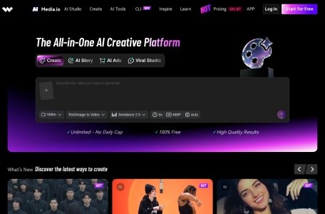 Media.io AI Image Upscaler